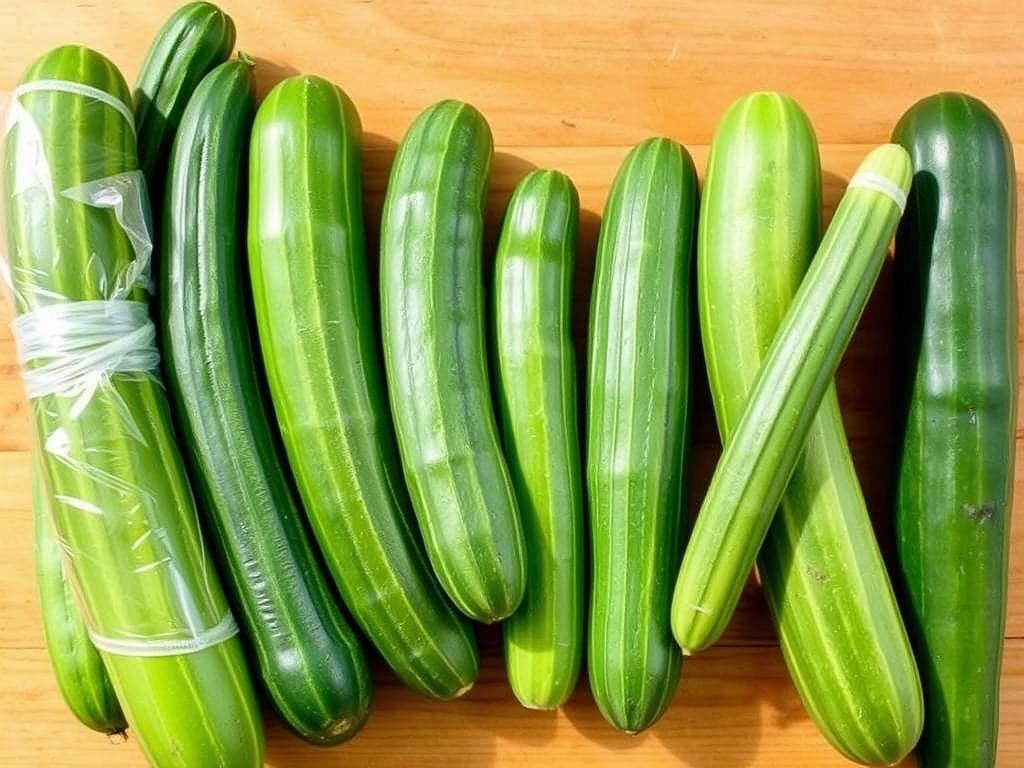 Different types of cucumbers suitable for easy cucumber salad