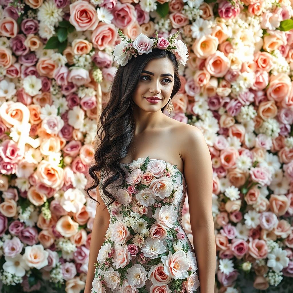 Floral fantasy 25th birthday photoshoot with abundant flowers Floral fantasy 25th birthday photoshoot with abundant flowers