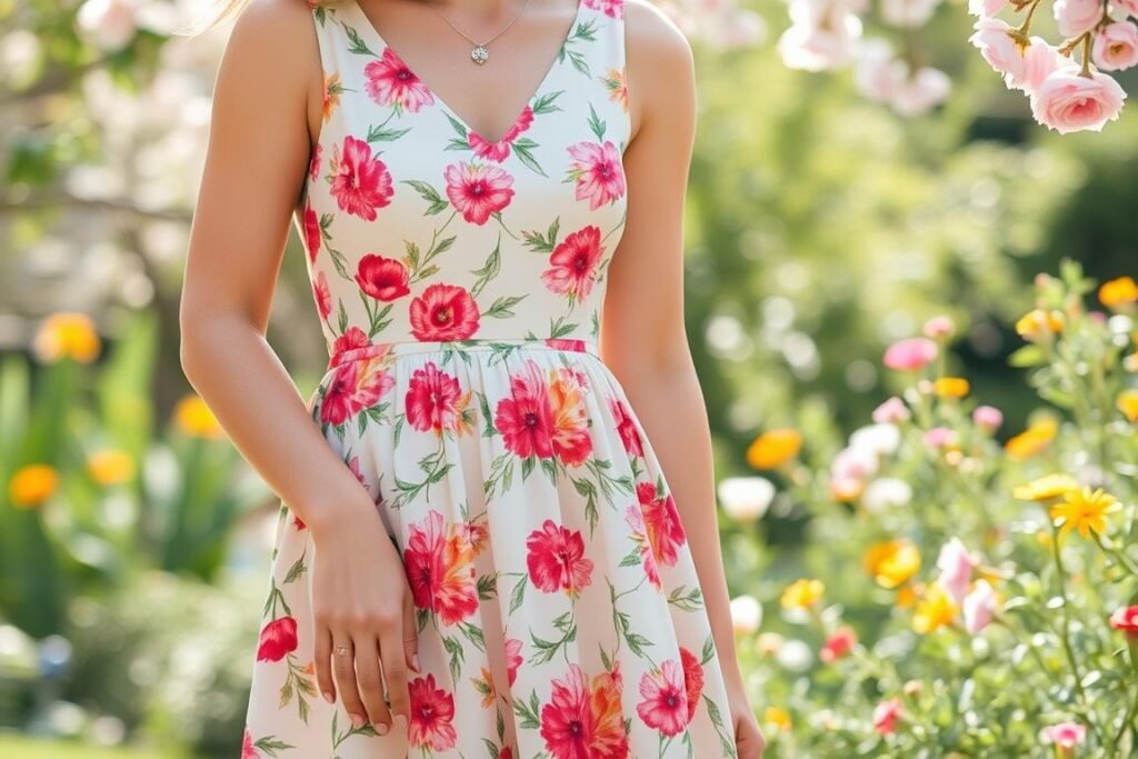Floral midi dress for 22nd birthday brunch