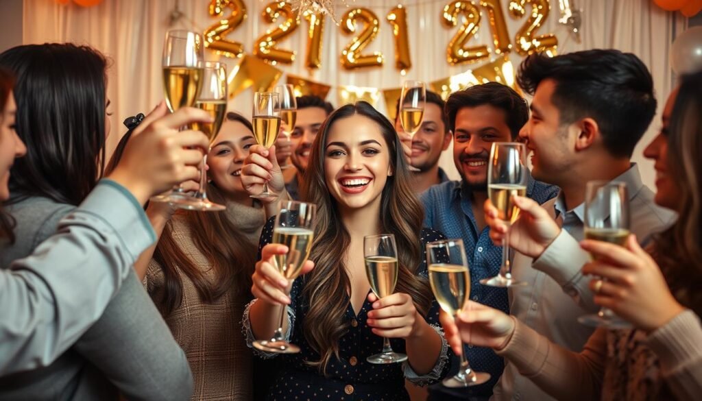 Happy celebration at a 21st birthday photoshoot