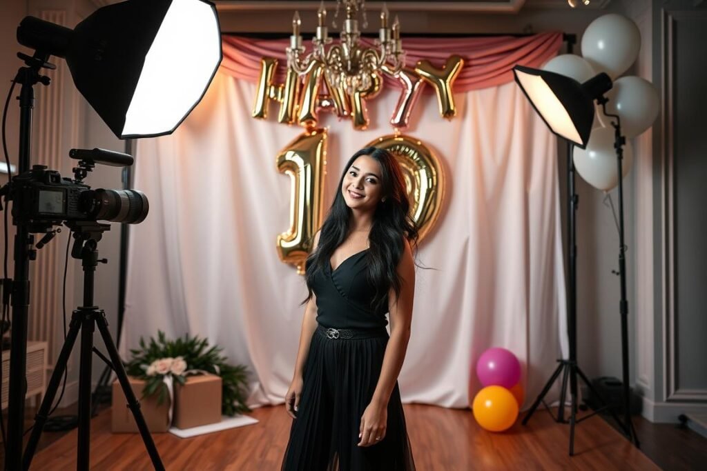 Indoor studio 19th birthday photoshoot