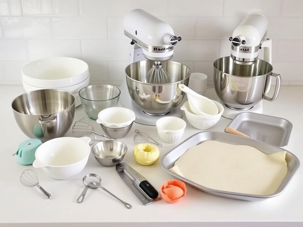 Kitchen tools needed for making plum pudding strawberry shortcake