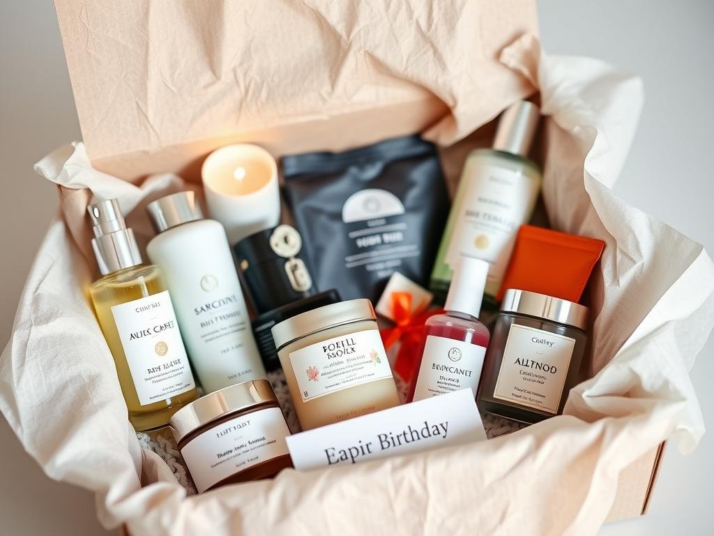 Luxury self-care subscription box for a 25th birthday gift