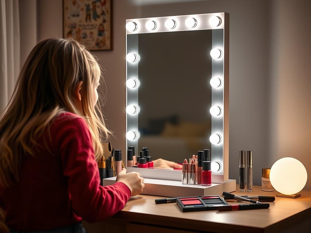 Makeup vanity mirror with lights for sweet 16 gift ideas