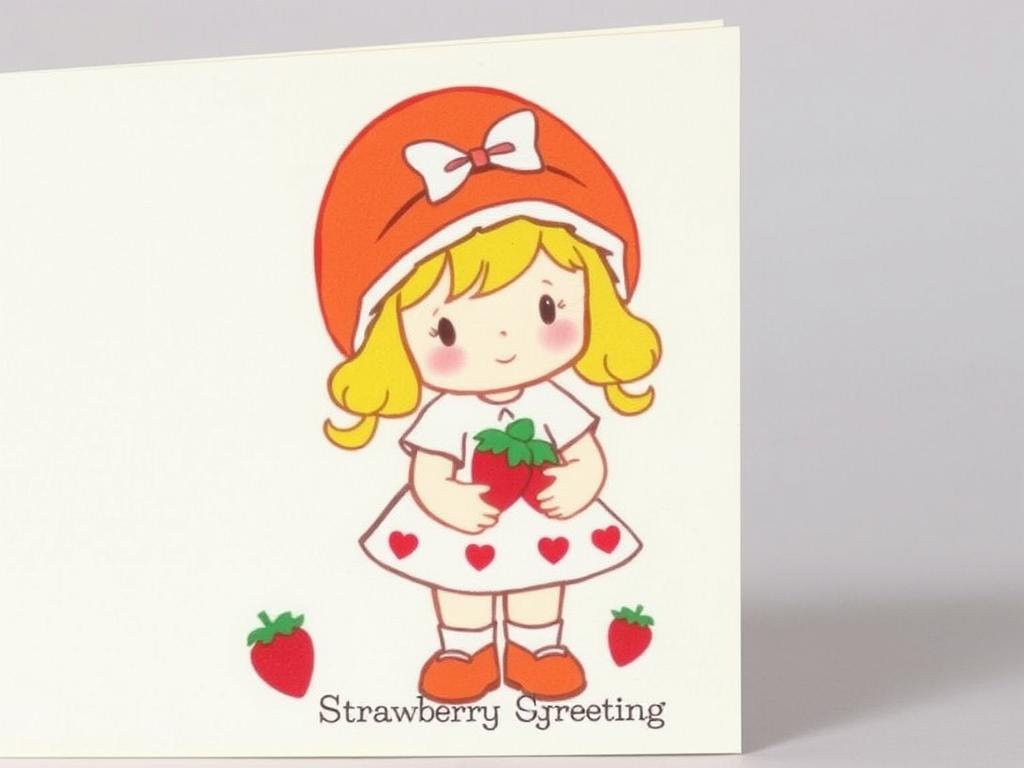 Original Strawberry Shortcake character design from the 1970s greeting cards Original Strawberry Shortcake character design from the 1970s greeting cards