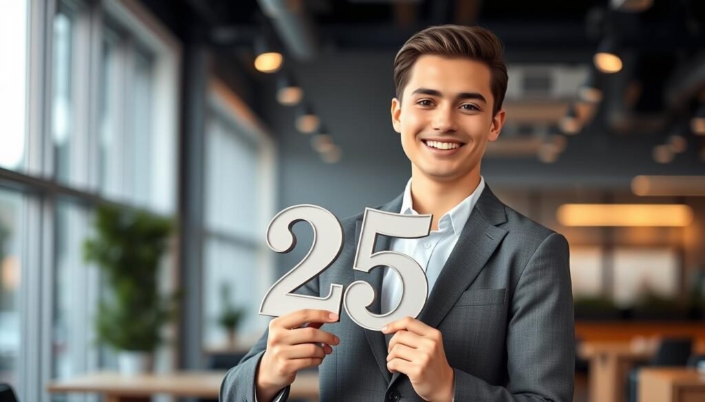 Person celebrating achievements at 25 for Instagram birthday captions Person celebrating achievements at 25 for Instagram birthday captions