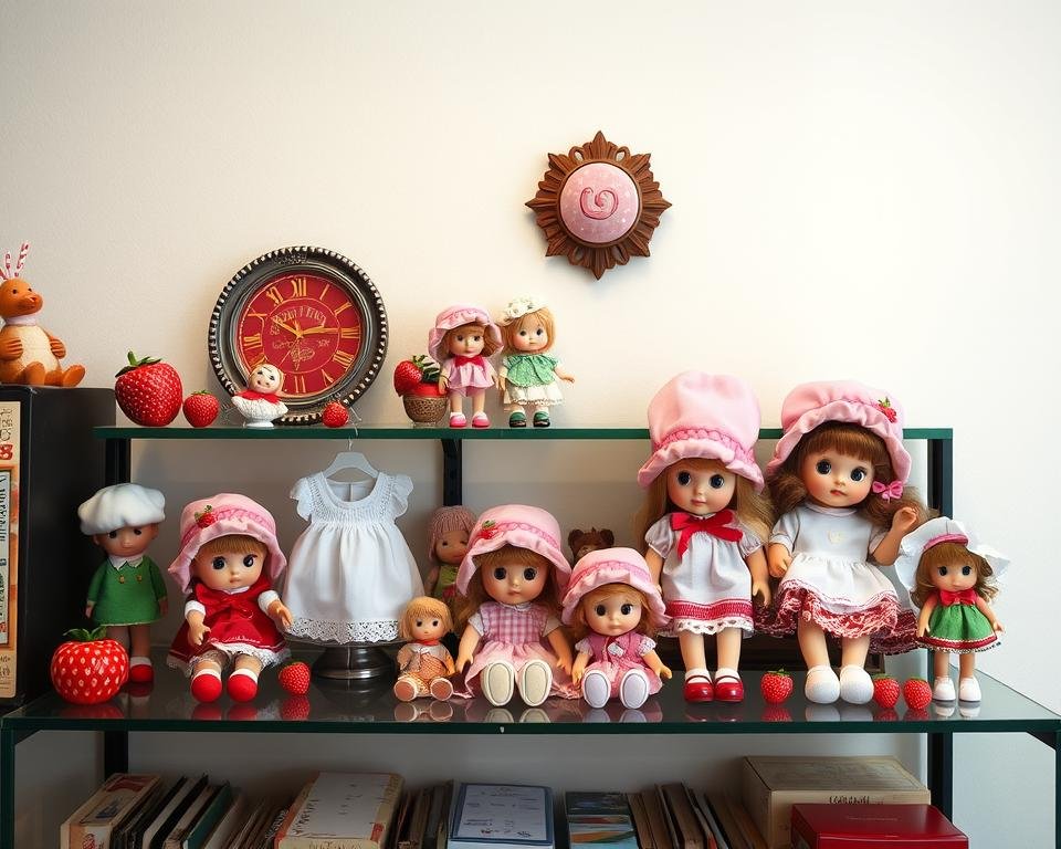 Rare vintage Strawberry Shortcake collectibles including international dolls and limited editions