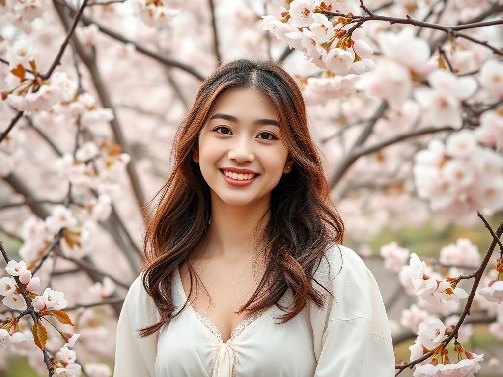 Spring-themed 20th birthday photoshoot with cherry blossoms Spring-themed 20th birthday photoshoot with cherry blossoms