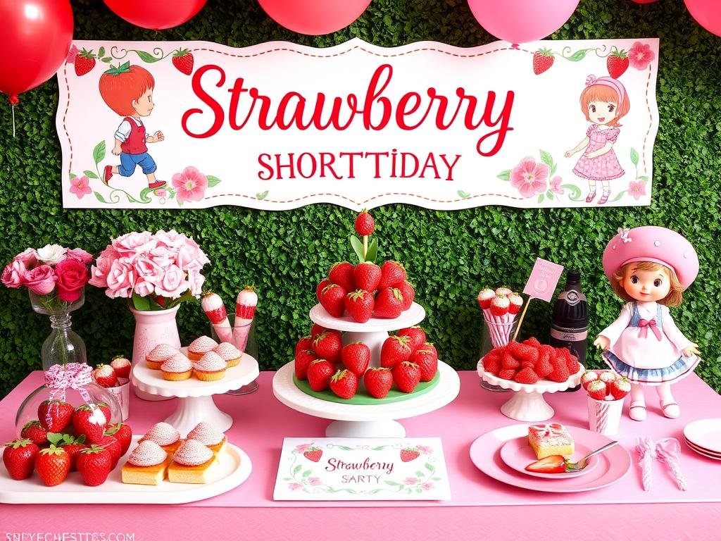 Strawberry Shortcake themed birthday party decorations Strawberry Shortcake themed birthday party decorations