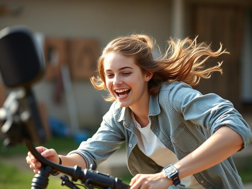 Teenager engaged in their favorite hobby or sport for 17th birthday photoshoot Teenager engaged in their favorite hobby or sport for 17th birthday photoshoot