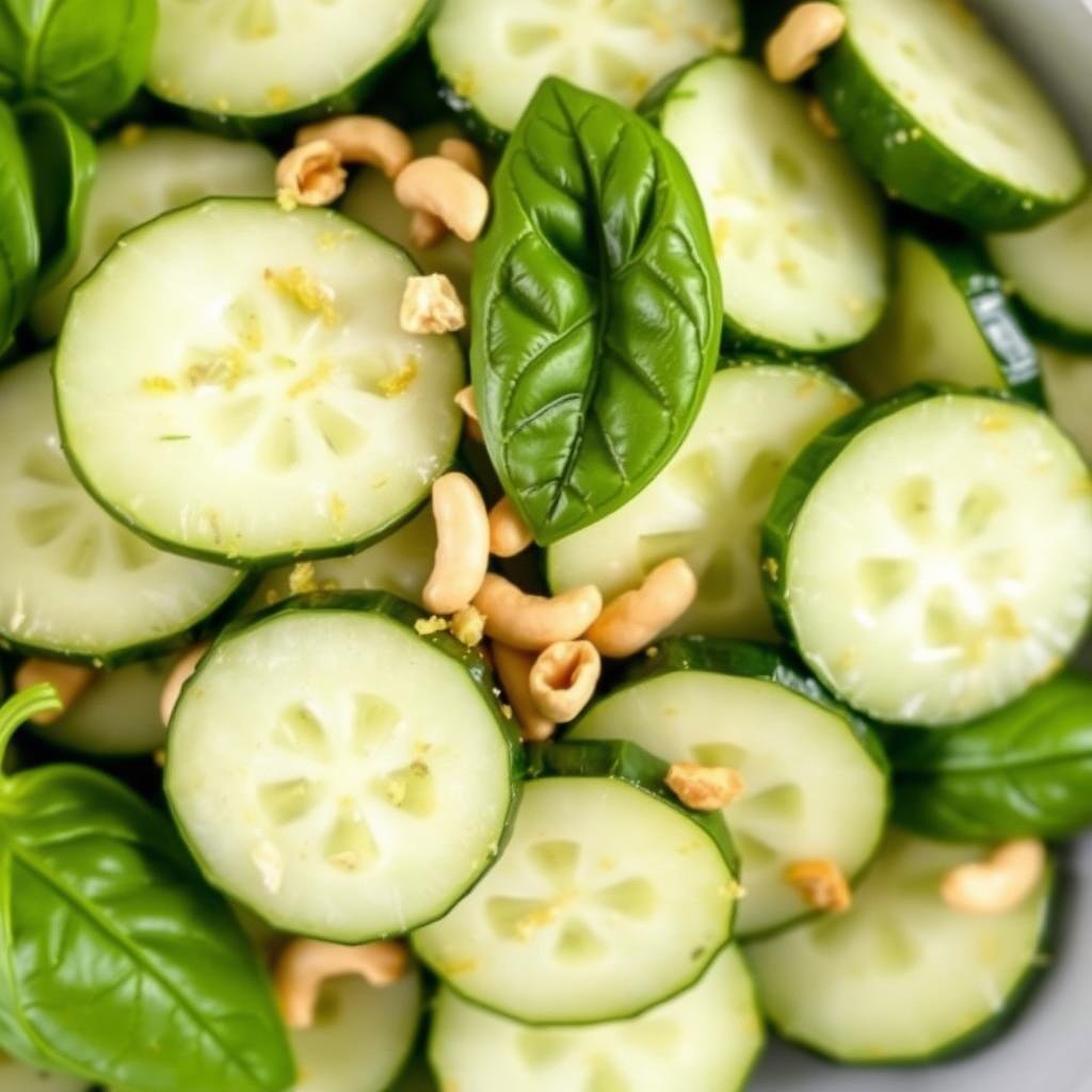 Thai-inspired cucumber salad with lime and peanuts