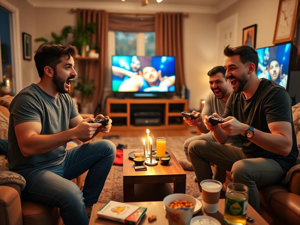 Video game tournament for 30th birthday party at home