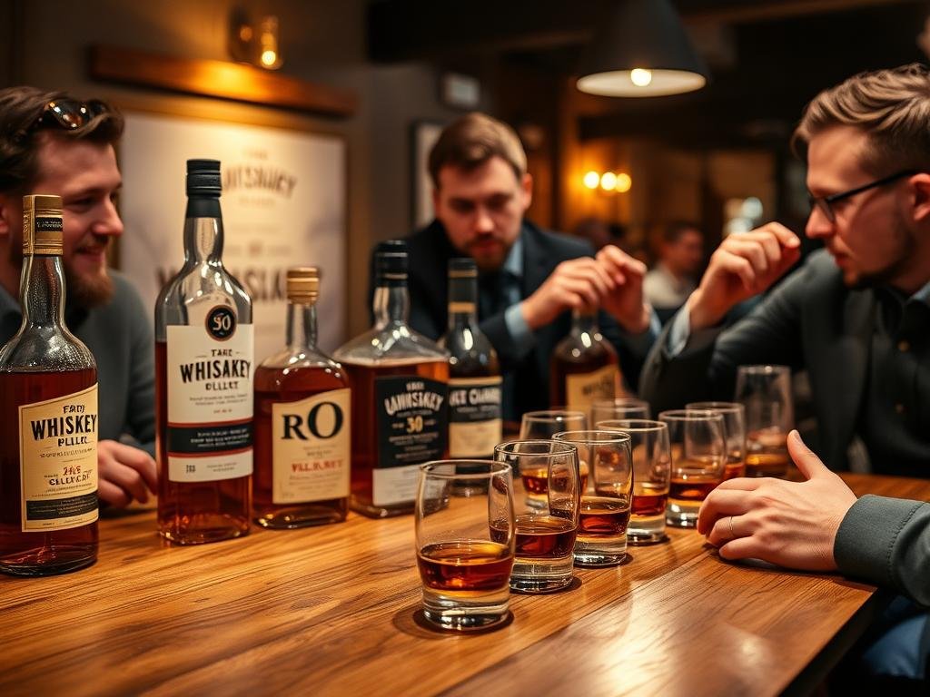Whiskey tasting experience for 30th birthday celebration