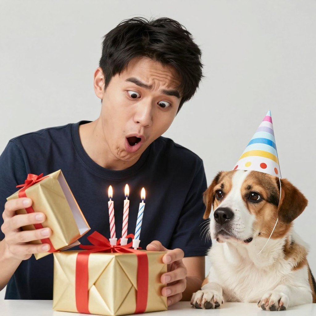 A funny birthday meme-style image without text overlay, perfect for happy birthday funny humorous social media content