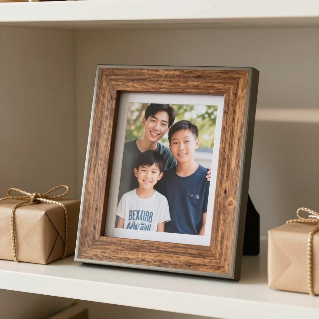 A personalized photo frame gift with happy birthday brother from sister theme A personalized photo frame gift with happy birthday brother from sister theme