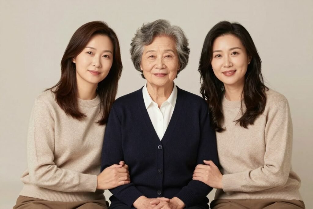 A three-generation portrait of grandmother, mother, and daughter, perfect for happy birthday daughter from mom Pinterest celebrations A three-generation portrait of grandmother, mother, and daughter, perfect for happy birthday daughter from mom Pinterest celebrations