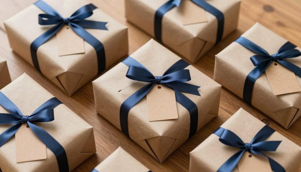Beautifully wrapped birthday gifts for a brother