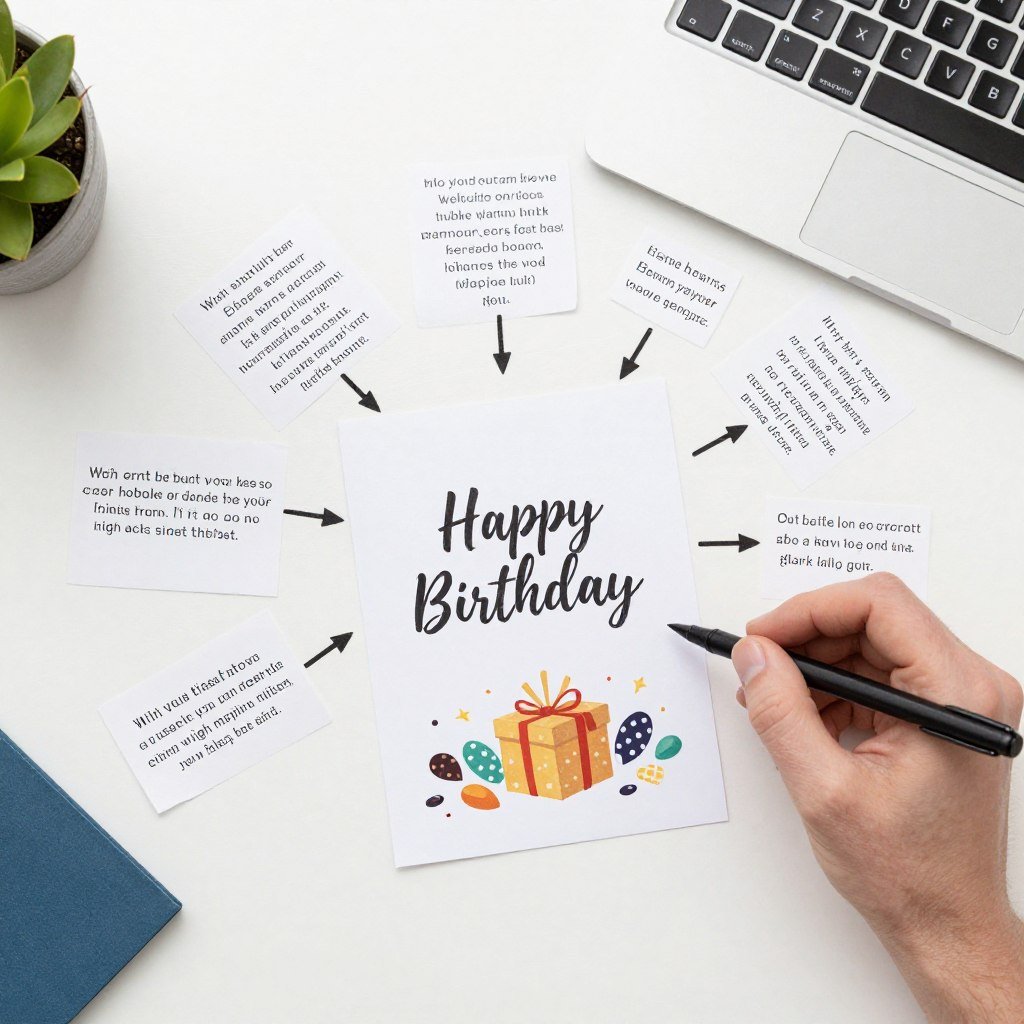 Birthday card scavenger hunt with clues and final card Birthday card scavenger hunt with clues and final card