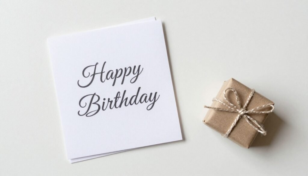 Casual birthday greeting with special happy birthday wishes