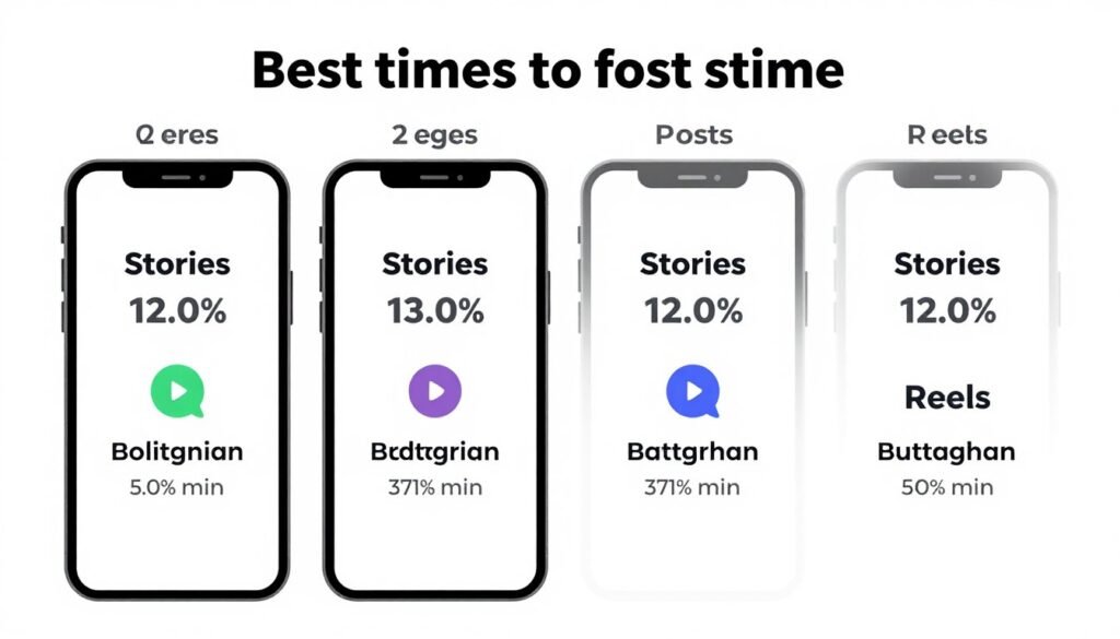 Chart showing optimal posting times for happy birthday template Instagram content Chart showing optimal posting times for happy birthday template Instagram content