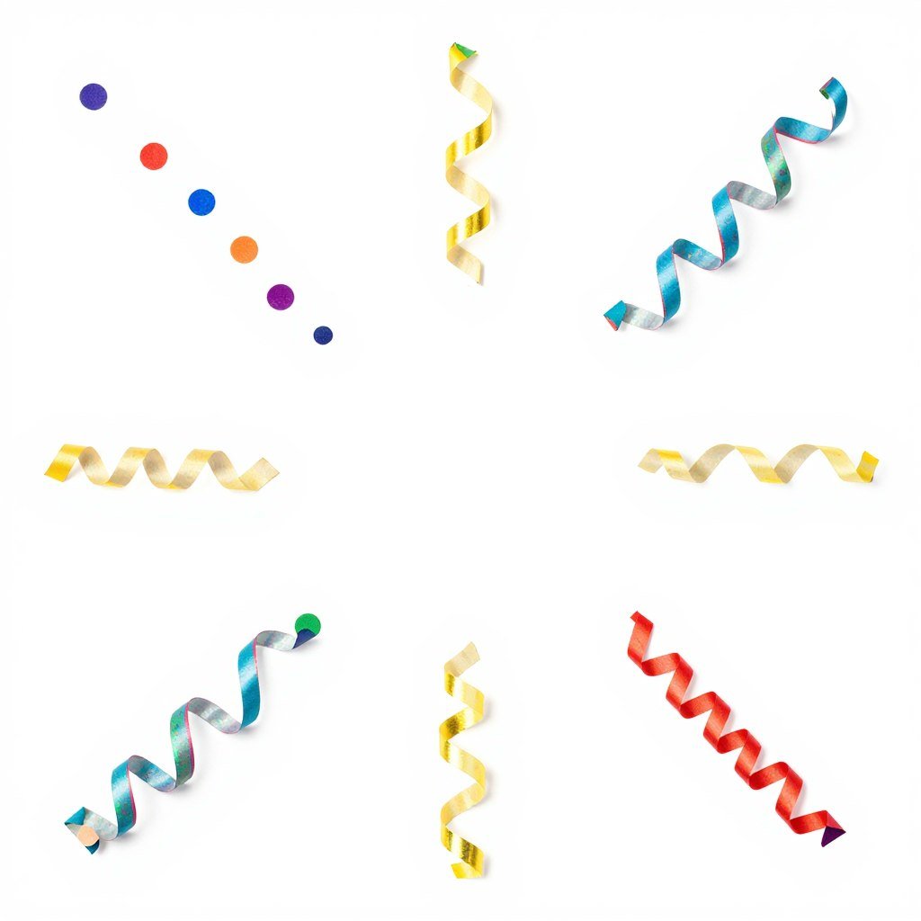 Confetti and streamers