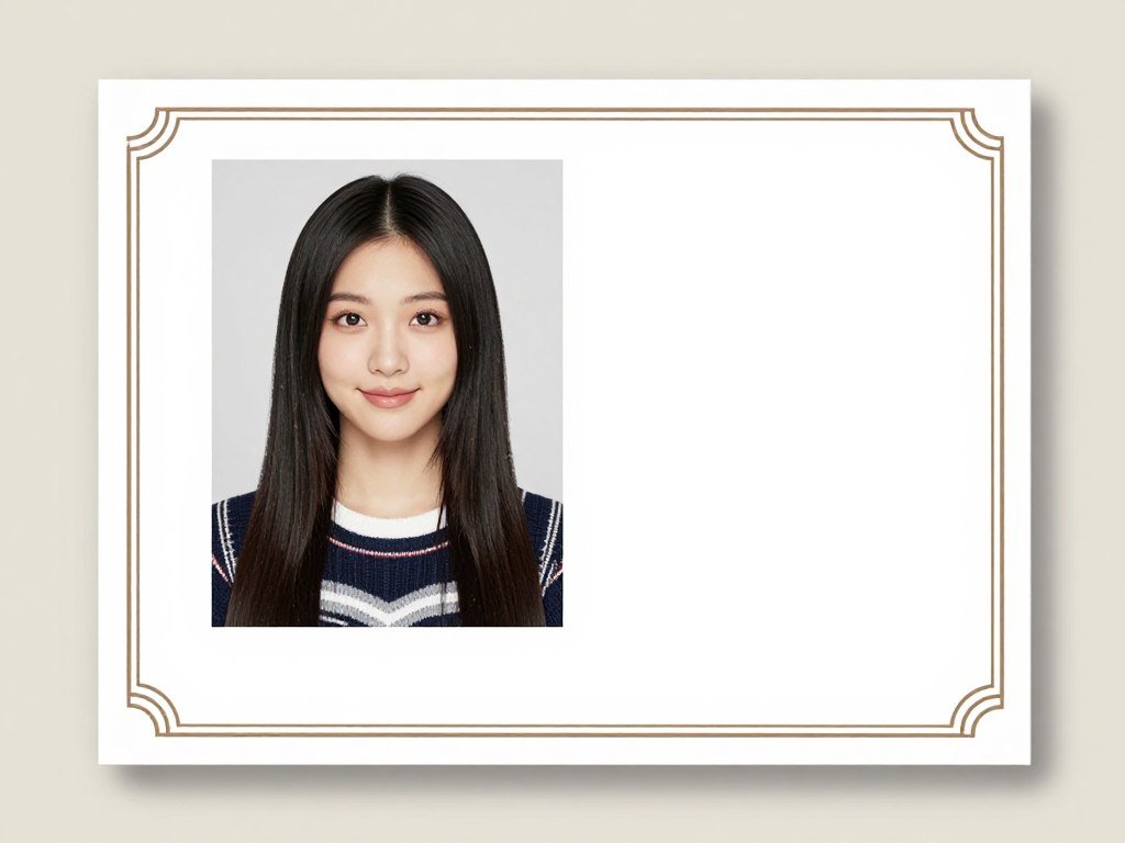 Custom photo birthday card with space for personal image Custom photo birthday card with space for personal image