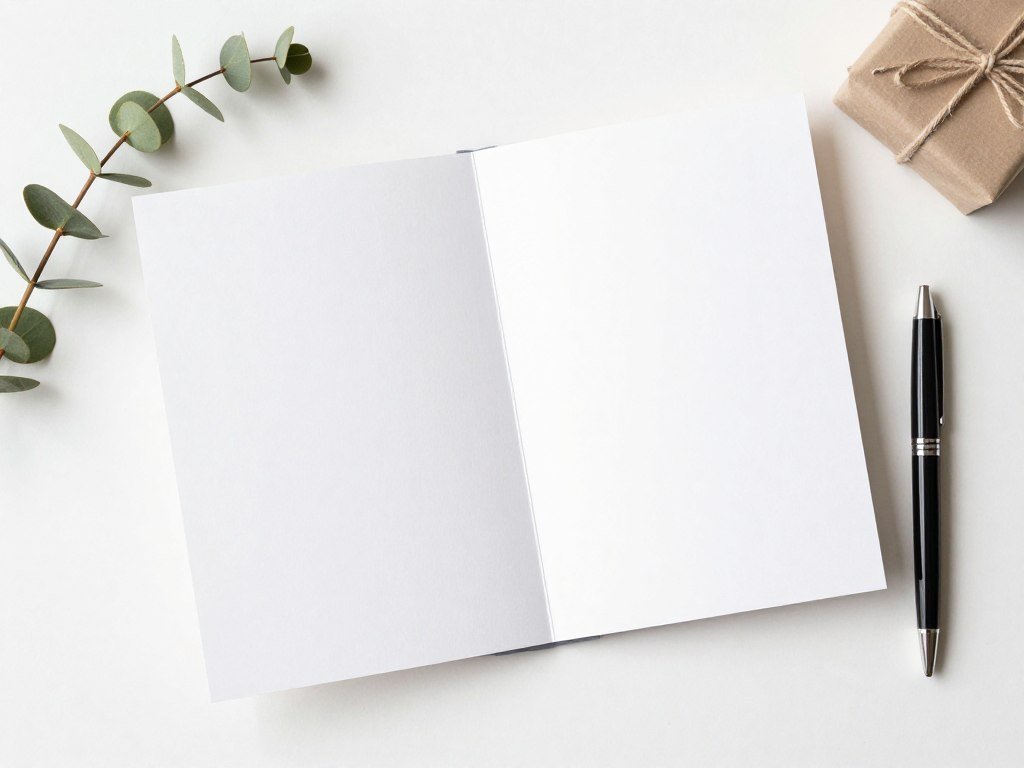 Elegant birthday card with space for a handwritten quote