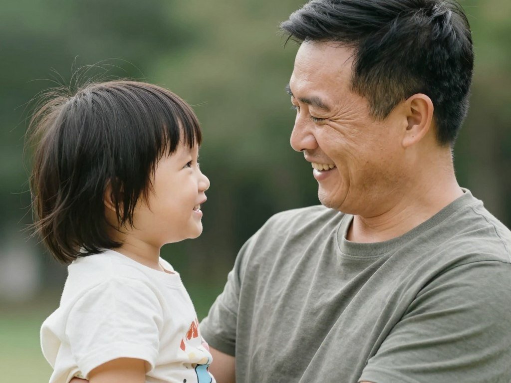 Father and adult child sharing a moment for happy birthday quotes for dad Father and adult child sharing a moment for happy birthday quotes for dad