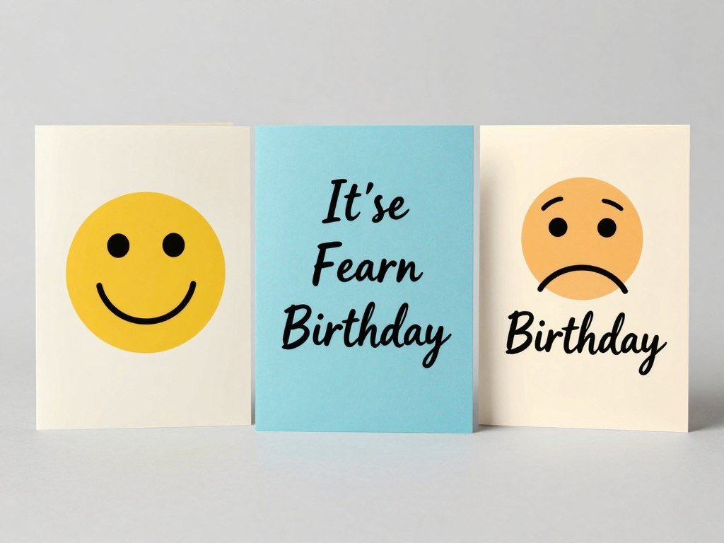Happy birthday cards with different message tones - funny, heartfelt, inspirational
