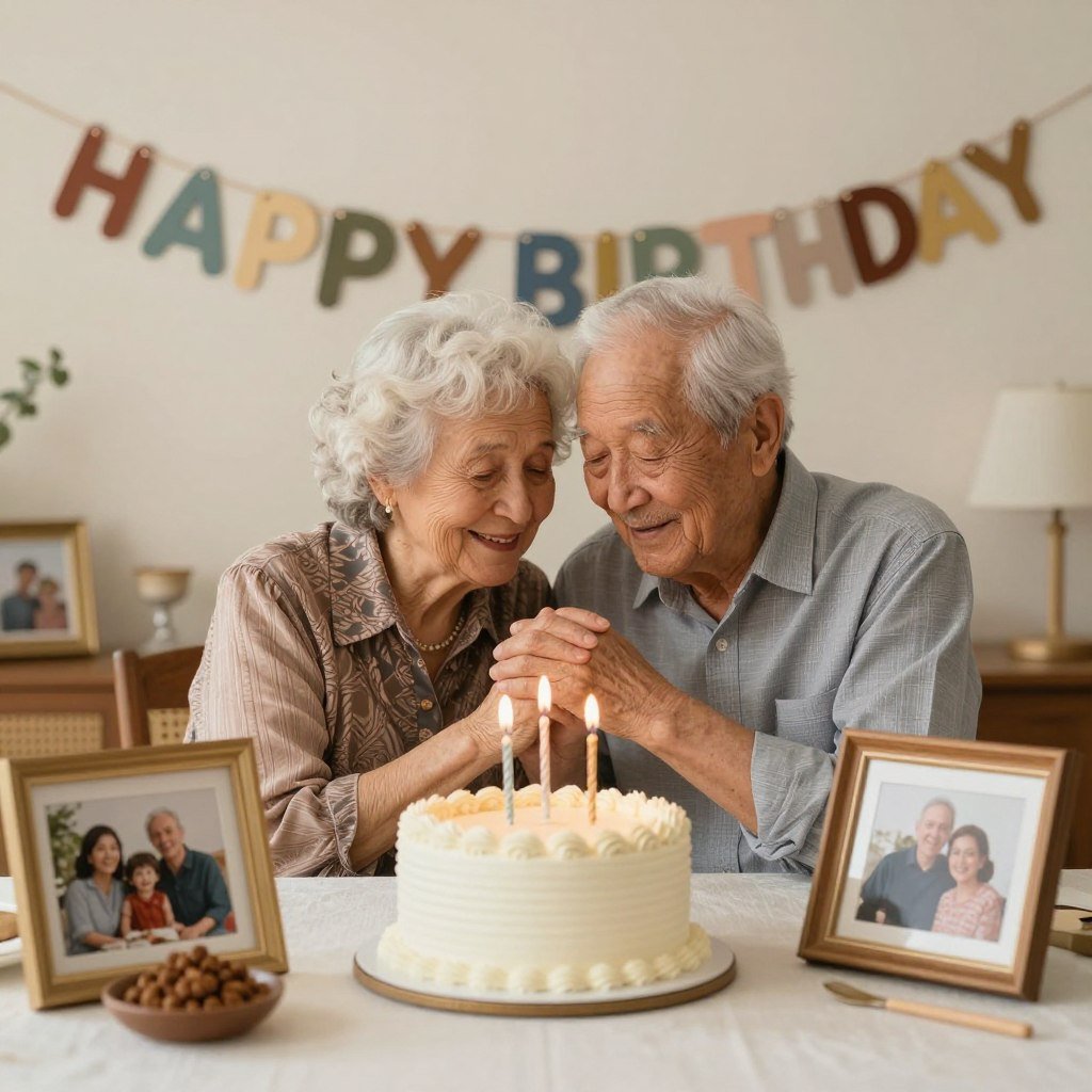 Heartfelt senior birthday celebration with vintage elements for happy birthday wishes pics Heartfelt senior birthday celebration with vintage elements for happy birthday wishes pics