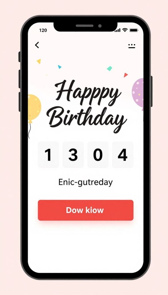 Instagram countdown sticker on happy birthday template Instagram Instagram countdown sticker on happy birthday template Instagram