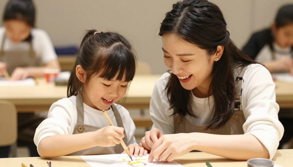 Mother and daughter enjoying a special birthday experience together, laughing Mother and daughter enjoying a special birthday experience together, laughing