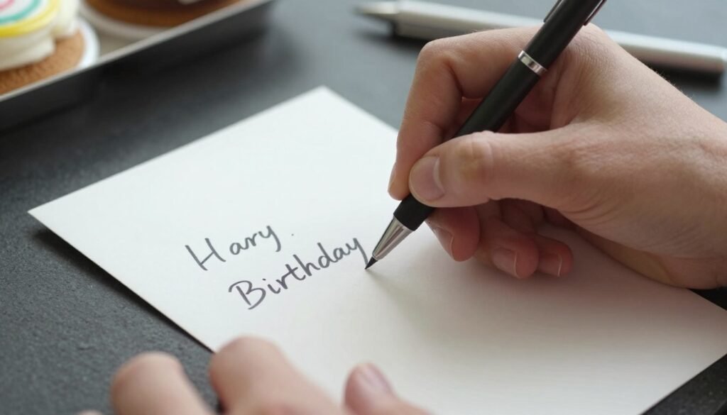 Personalized birthday card with special happy birthday wishes