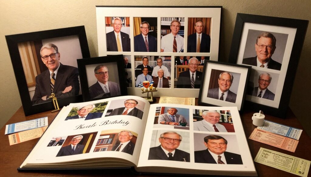 Photo album and memory display for a man's birthday, happy birthday male memories