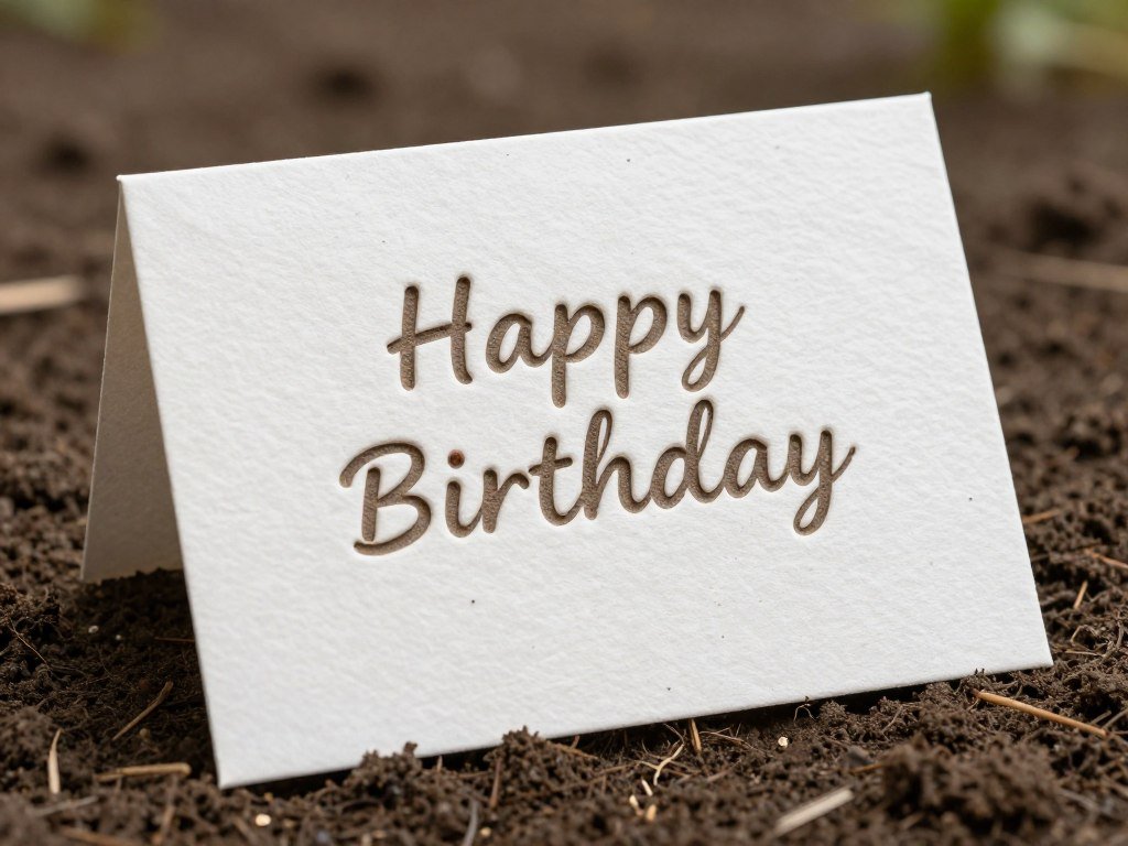 Plantable seed paper birthday card that grows flowers when planted Plantable seed paper birthday card that grows flowers when planted