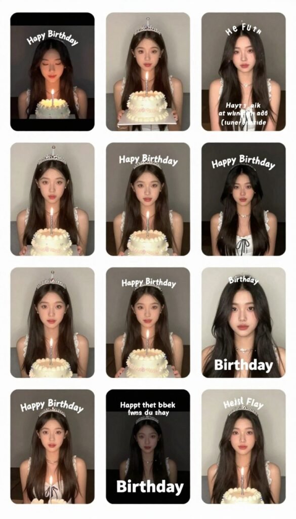 Series of Instagram Stories using happy birthday template Instagram designs Series of Instagram Stories using happy birthday template Instagram designs