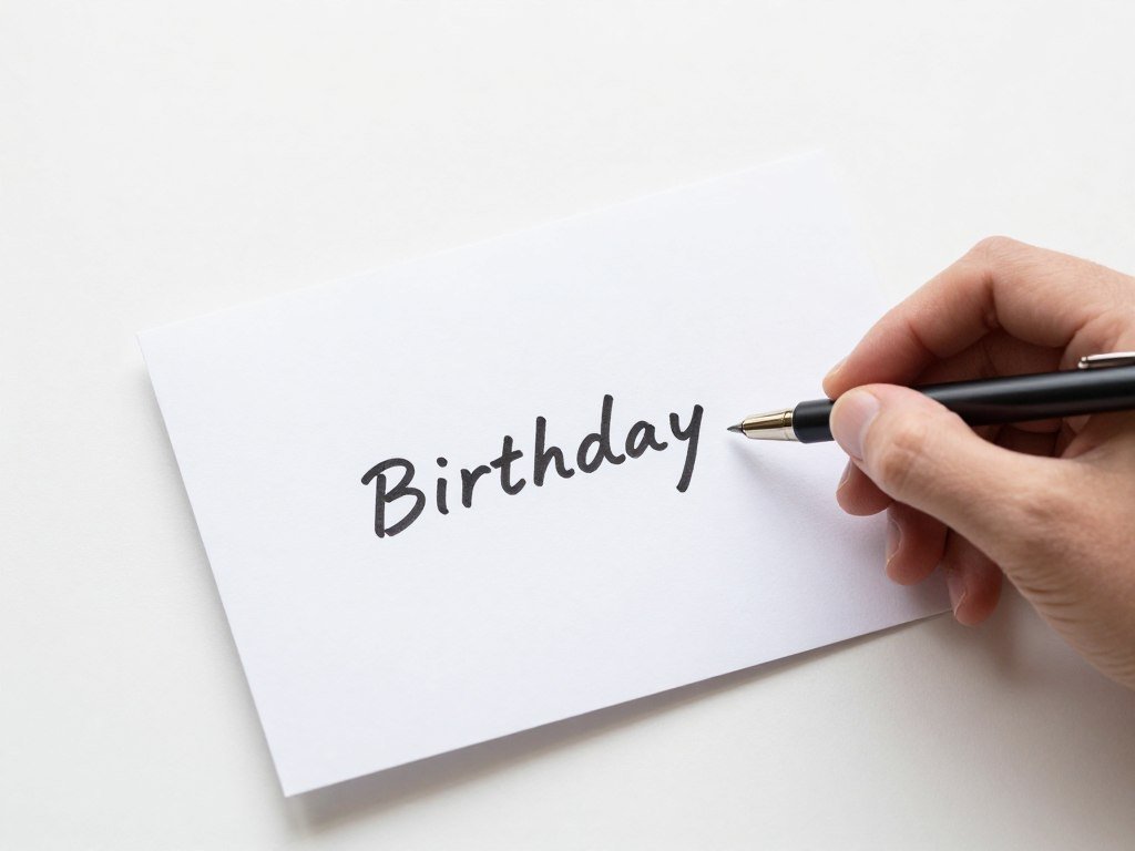 Simple birthday card with a short and sweet message Simple birthday card with a short and sweet message