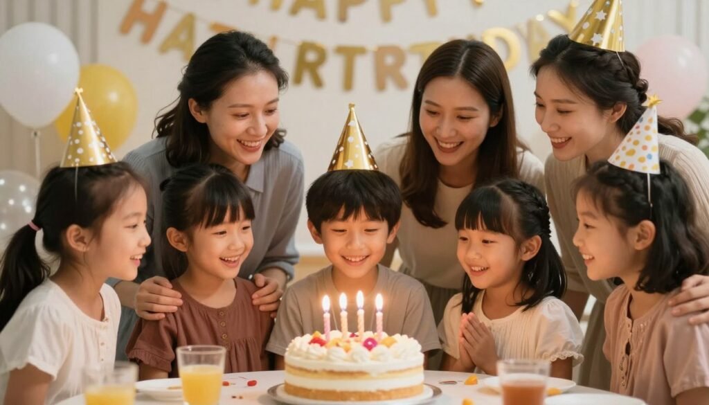 Sisters celebrating a birthday together with joy, perfect for conclusion Sisters celebrating a birthday together with joy, perfect for conclusion