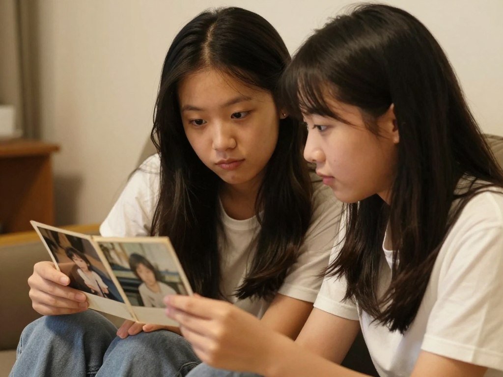 Sisters sharing a personal moment, perfect for personalization tips Sisters sharing a personal moment, perfect for personalization tips