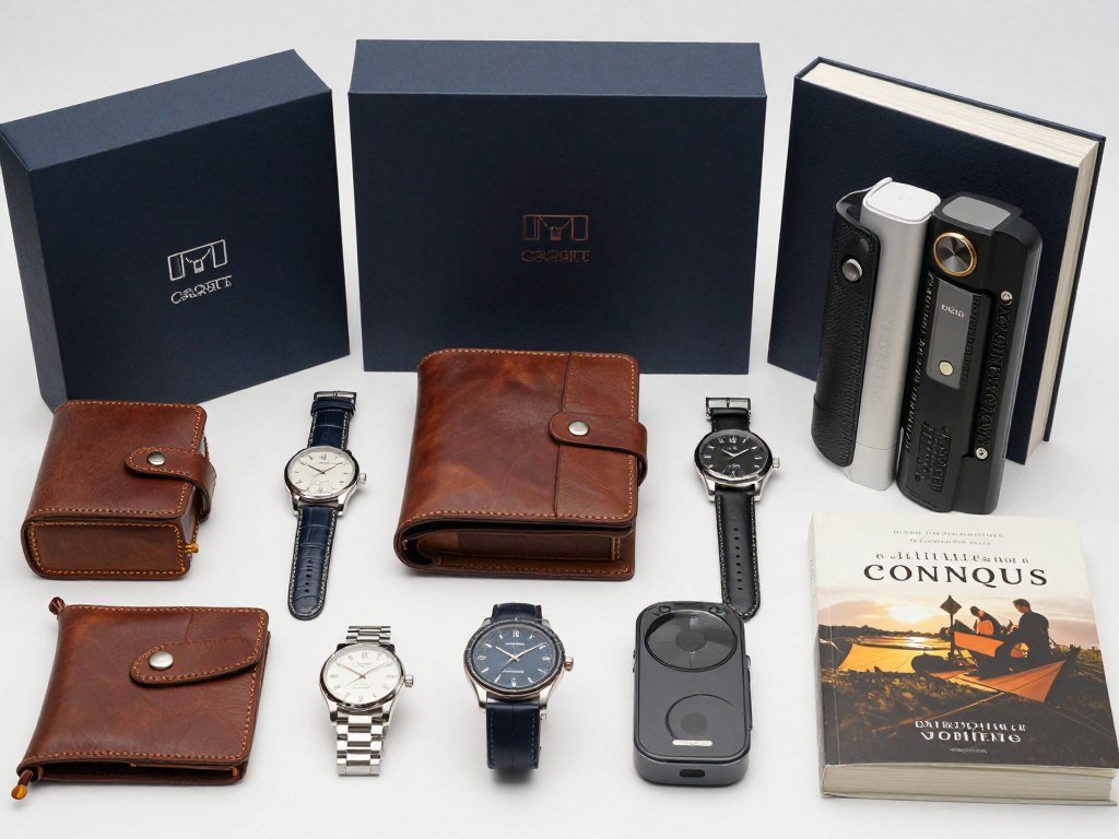 Sophisticated gifts for adult men displayed elegantly, perfect for an adult grandson