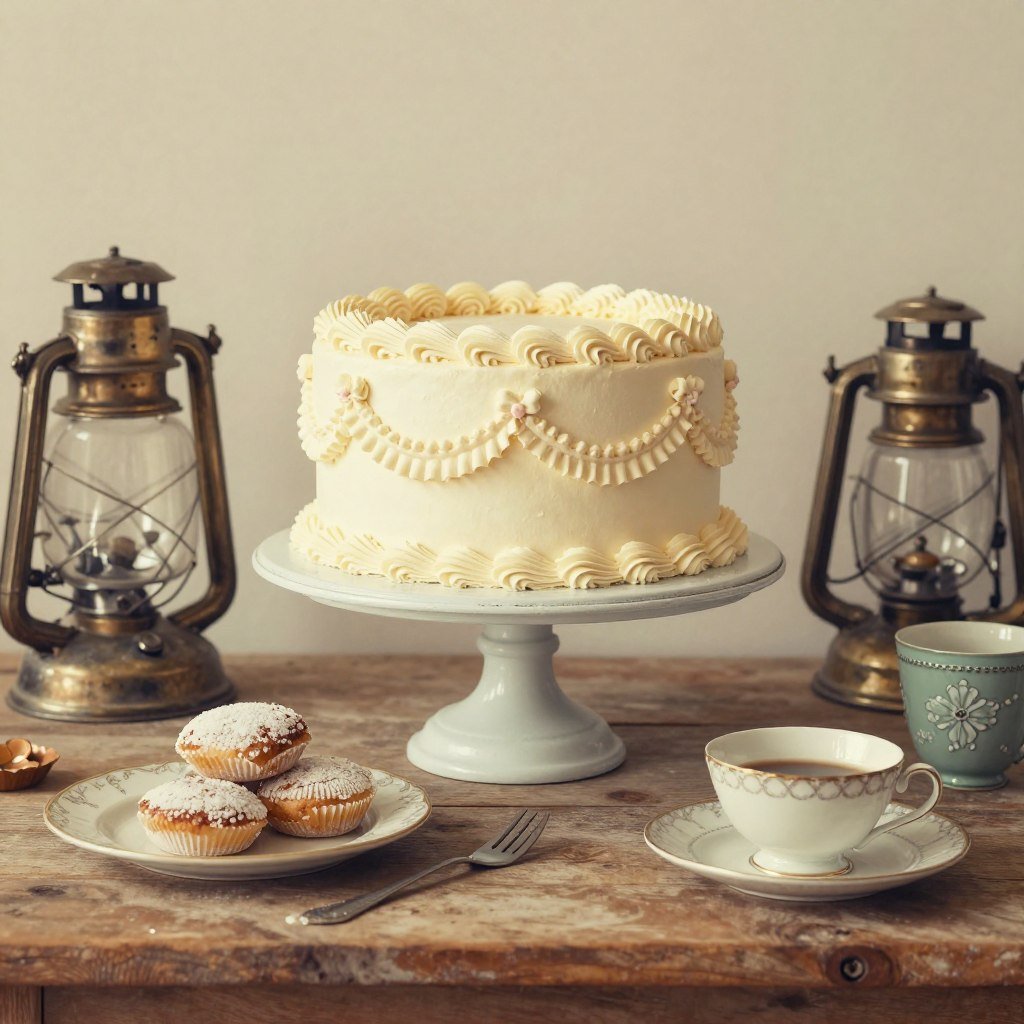 Vintage-inspired birthday setup with retro elements for happy birthday wishes pics Vintage-inspired birthday setup with retro elements for happy birthday wishes pics