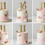 Cake Designs for Baby Girl 1st Birthday: 53 Ideas Adorable pink and gold cake designs for baby girl 1st birthday celebration