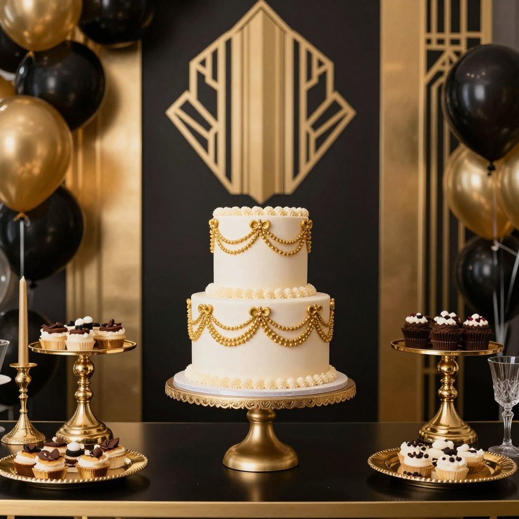 Art Deco vintage birthday party