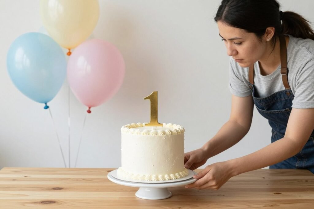 Birthday cake photography setup Birthday cake photography setup