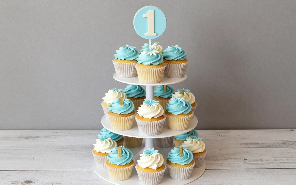 Birthday cupcake tower alternative Birthday cupcake tower alternative