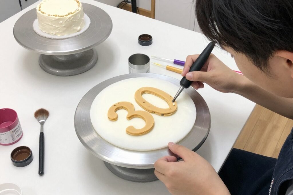 DIY birthday cake decorating for men