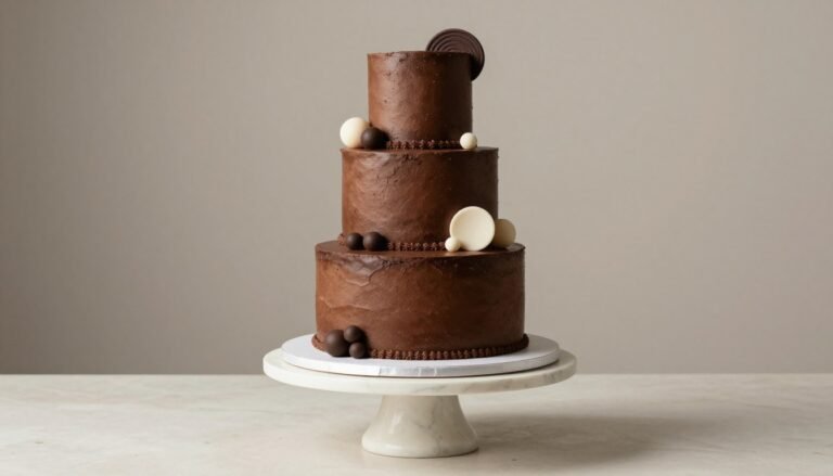 Elegant birthday cake designs for dad featuring classic chocolate layers and sophisticated decorations
