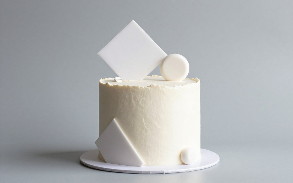 Minimalist modern first birthday cake Minimalist modern first birthday cake