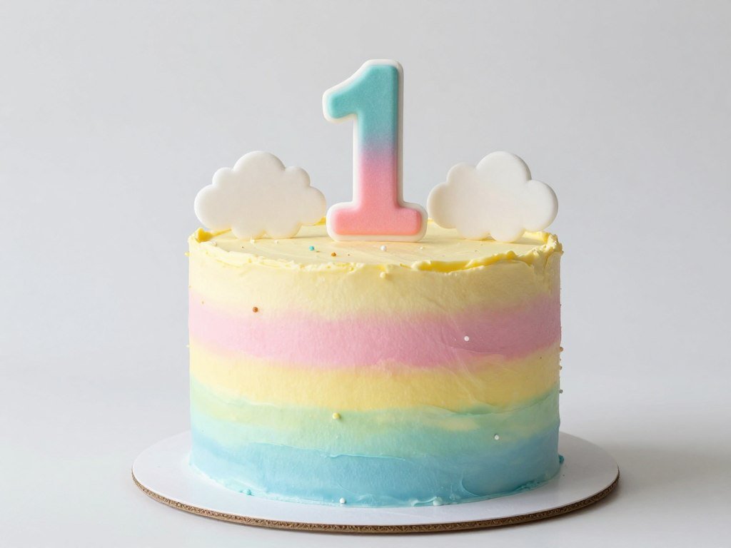Rainbow ombre birthday cake Rainbow ombre birthday cake