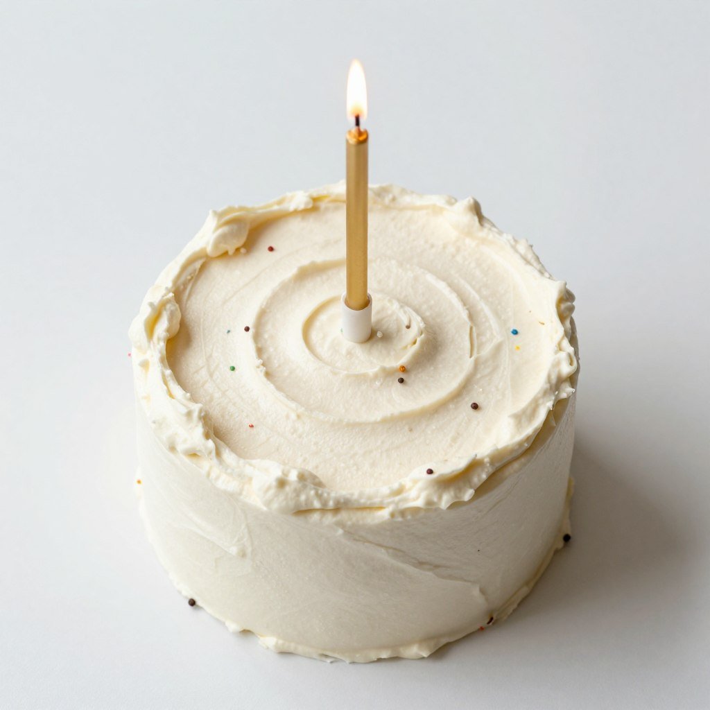 adorable smash cake for 1st birthday with simple buttercream frosting